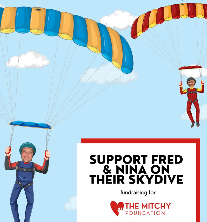 Nina and Freddy skydive