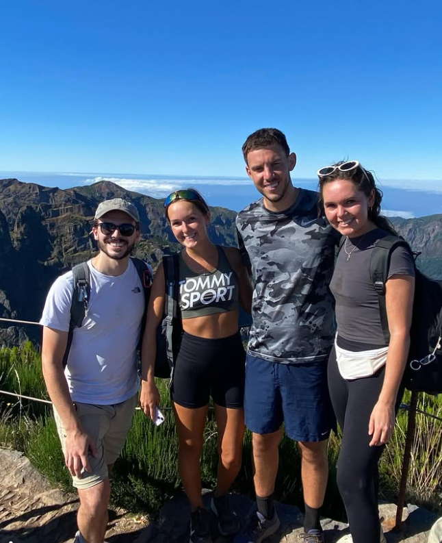 Hiking team in Madeira